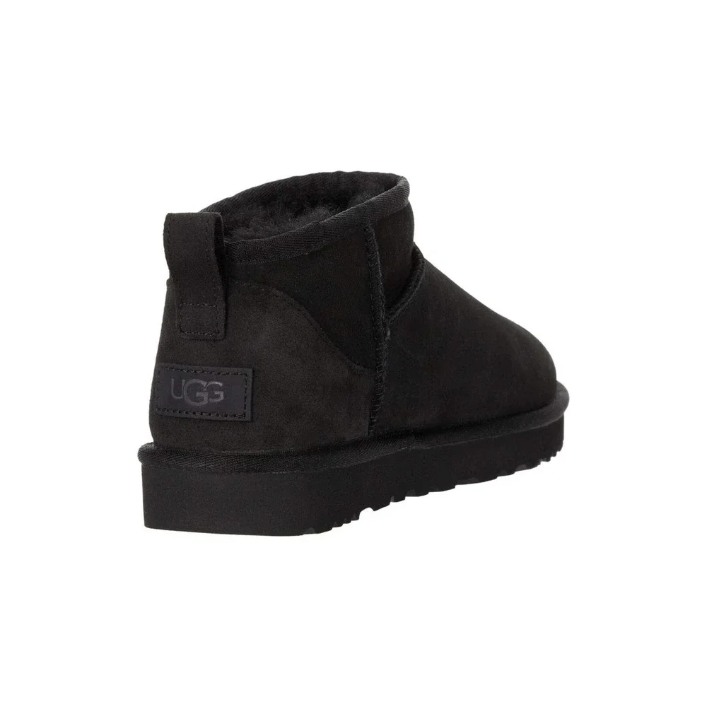 UGG Classic Ultra Mini Women's‎ Size 8 Black Fashion Boots Black 1116109  NEW